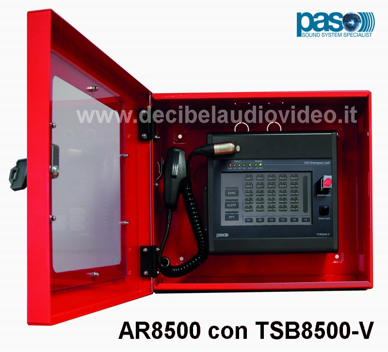 AR8500 armadietto da parete per postazioni PMB132 e TSB8500-V